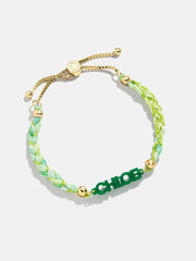Acrylic Kids' Custom Nameplate Bracelet - Translucent Green