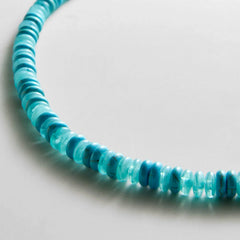 June Semi-Precious Beaded Necklace - Turquoise Bead