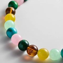 Mini Jane Beaded Necklace - Natural Multi Bead