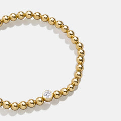 18K Gold Birthstone Pisa Bracelet - Crystal