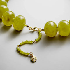 Joan Semi-Precious Necklace - Olive