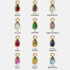 Birthstone Cluster Charm - Crystal