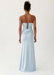 Emory Corset Maxi Dress Blue