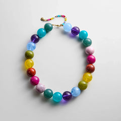 Jane Beaded Necklace - Multi Bead