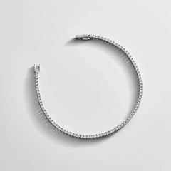 Billie Silver Tennis Bracelet - Rhodium Plated Silver