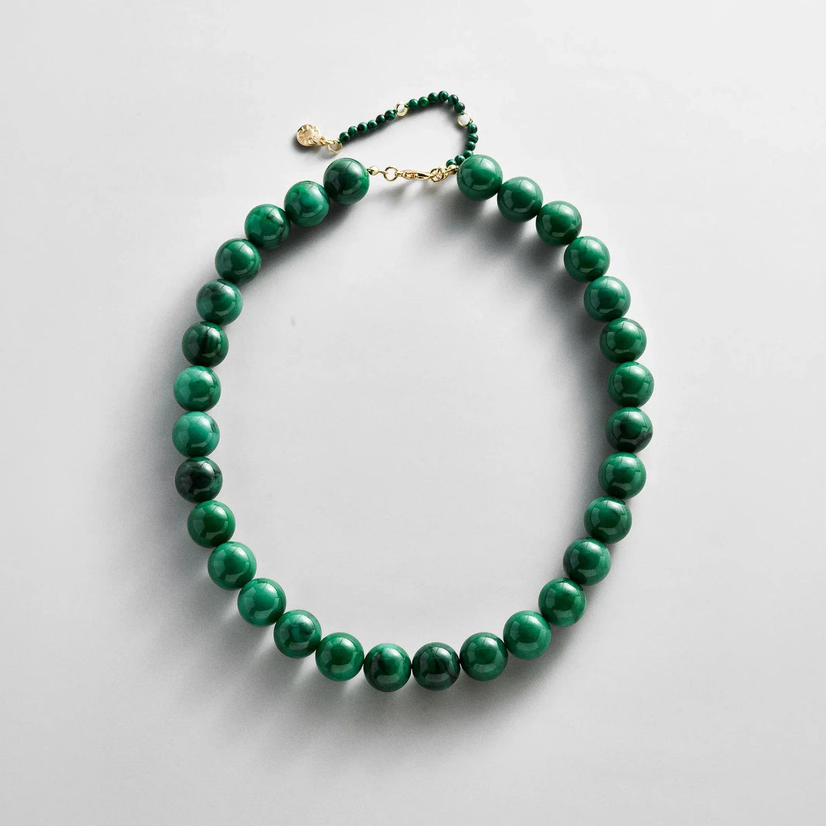 Mini Jane Beaded Necklace - Malachite