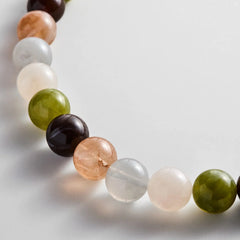 Mini Jane Beaded Necklace - Earth Tones