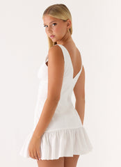 Gretel Mini Dress White