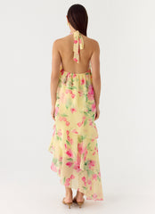 Strawberry Mimosa Maxi Dress Lemon Soleil
